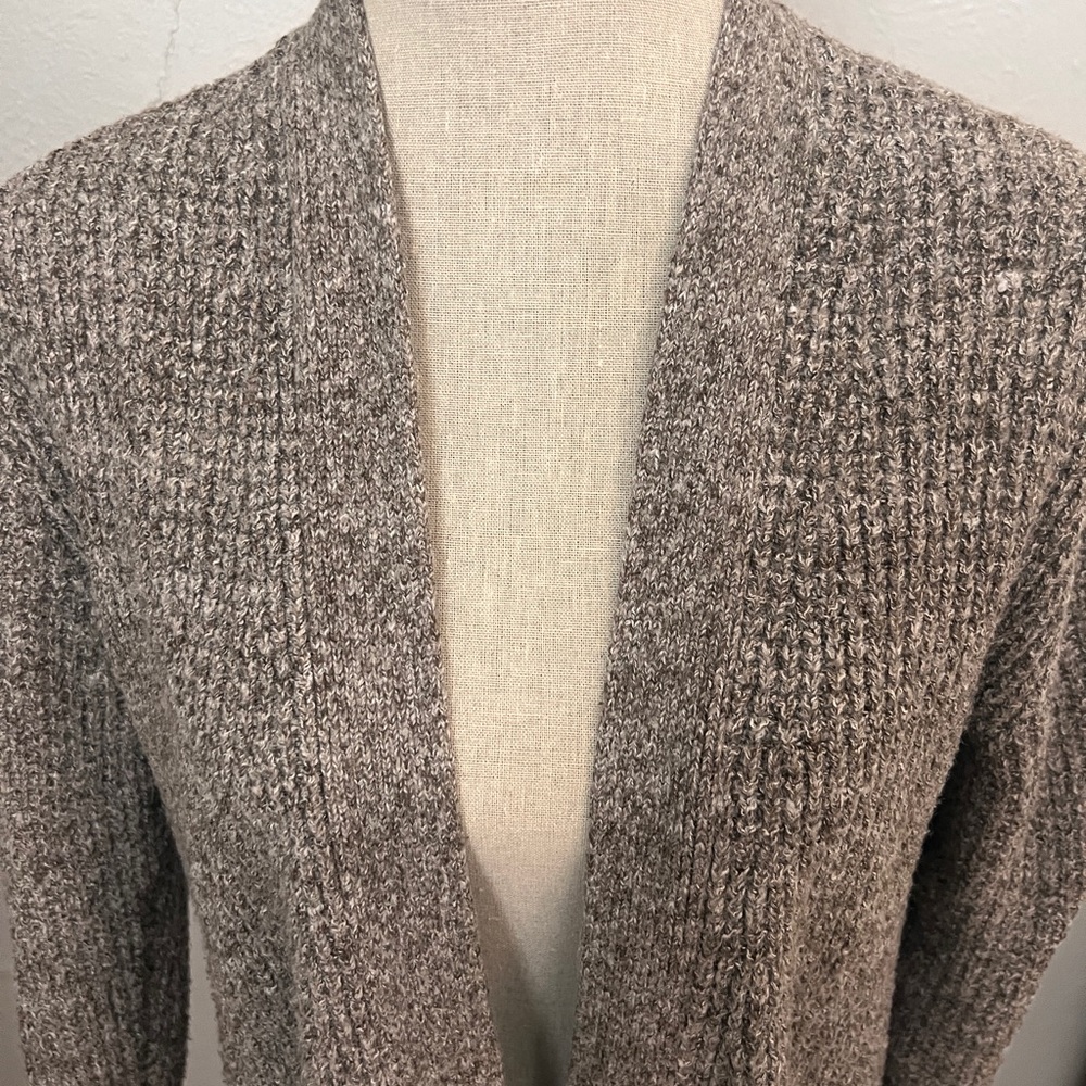 Caslon Brown Cardigan Sweater Open-Front Design Size Small - Picture 2 of 11
